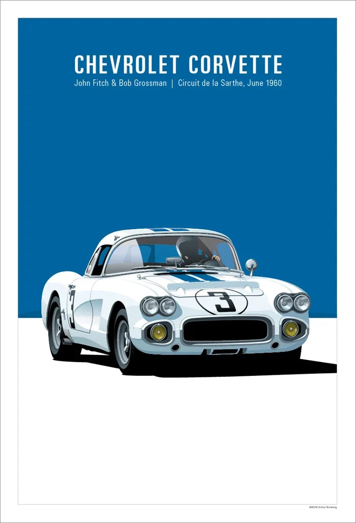 Retro Racing GTR Car Vintage Sports Car, Wall Art, HD Canvas Print Poster, Home, Room Office, Decoration Supplies
