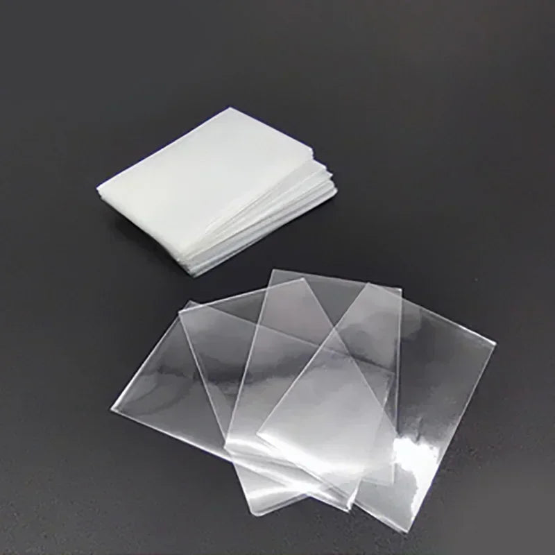 100 unidades/juego de fundas transparentes de varios tamaños para juegos de cartas mágicas de tarot, póker y protectores de cartas para juegos de mesa