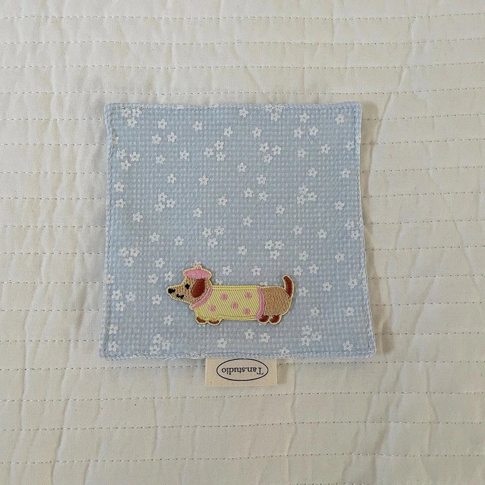 Lattice Series Multi-color Square Korean Cotton Coasters Fresh Table Cloth Heat Insulation Mat Coffee Cup Placemat Table Decor