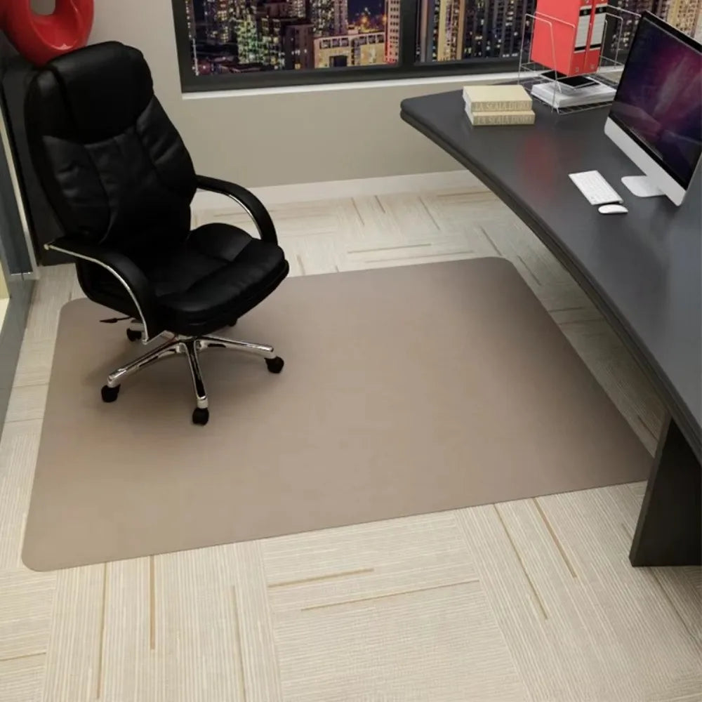 Alfombrillas de suelo modernas minimalistas para sala de conferencias, oficina en casa, antideslizantes, resistentes al desgaste, grises, silenciosas, modelo sénior de VIKAMA
