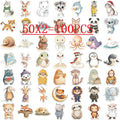 50/100PCS Cartoon Healing Animal Graffiti Stationery Notebook Stickers Decorative Guitar Luggage DIY Waterproof Stickers