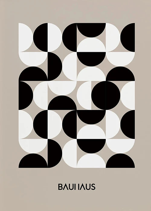 Bauhaus Wall Art Mid Century Modern Print Minimalist Living Room Decor Abstract Geometric Interior Art Canvas Prints Wall Decor
