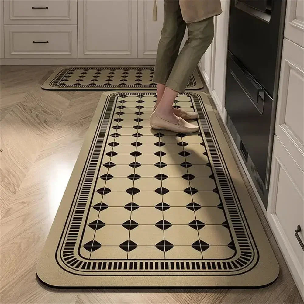 Alfombrilla de cocina VIKAMA de 1/2 piezas, antideslizante y fácil de mantener, decoración del hogar, alfombra para porche de entrada, alfombrilla para sala de estar