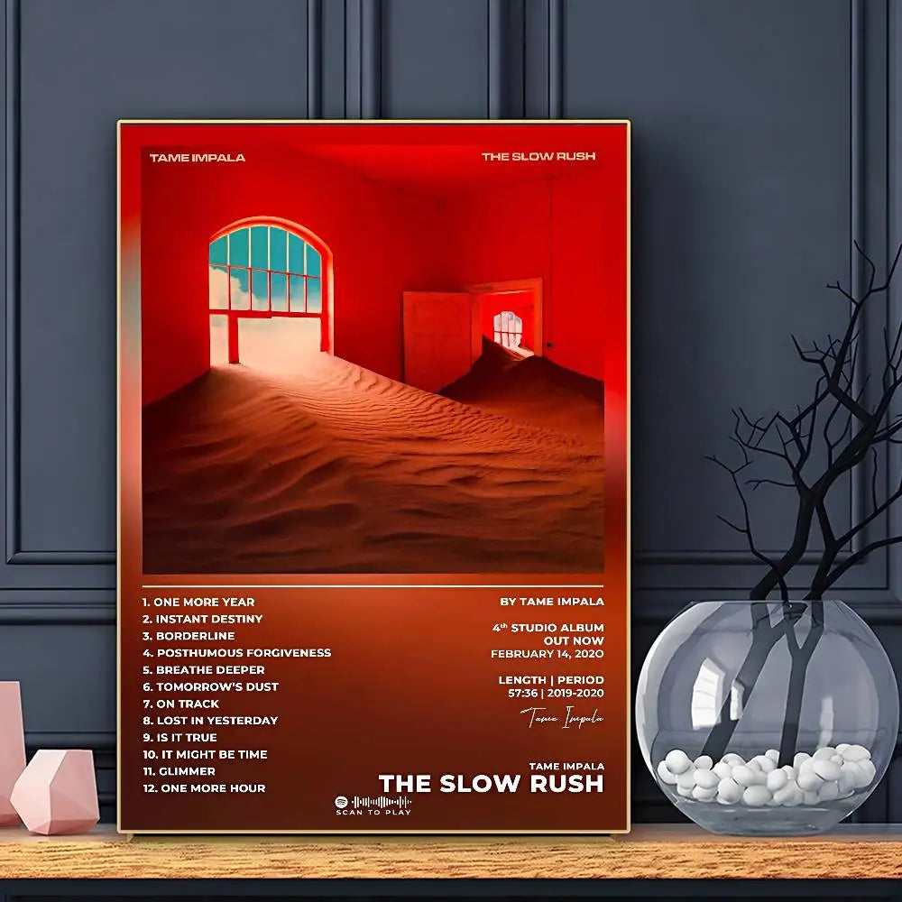 T-Tame I-ImpalaS Affiche Murale Adhésive Imprimée Étanche Décoration Esthétique pour Maison Salon Chambre Bar
