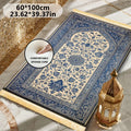 Tapis de prière islamique VIKAMA à franges, tapis de prière doux et lavable en machine, tapis de prière musulman, adapté à la maison et au pèlerinage