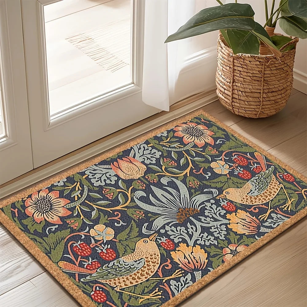 VIKAMA Alfombra vintage Alfombra de jardín premium Alfombrilla de bienvenida Alfombra de exterior para dormitorio Alfombra para sala de estar Decoración del hogar