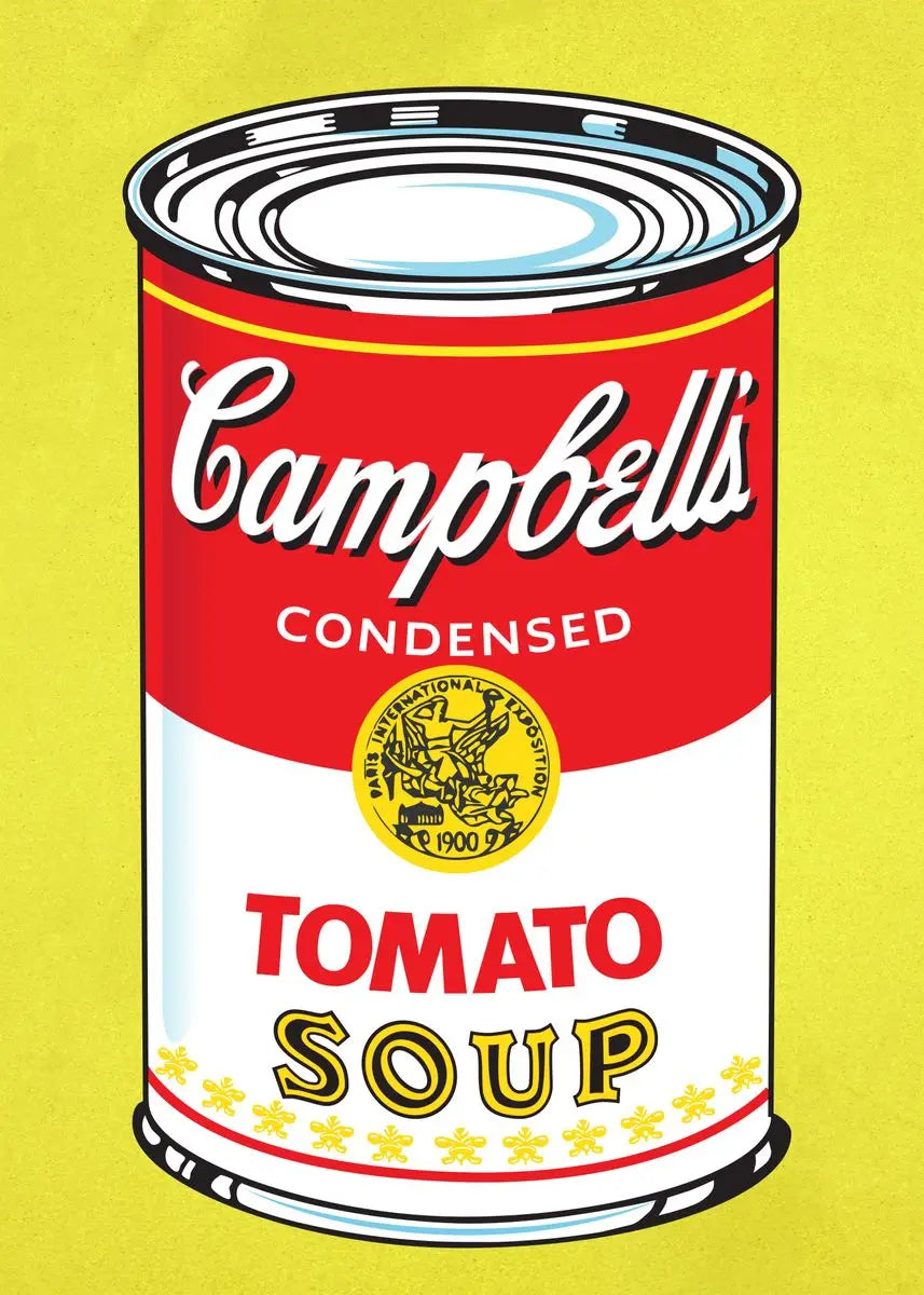 Andy Warhol Pop Art Tomato Soup Poster Canvas Painting Vintage Kitchen Art Aesthetic Decor Home Room Wall Decoration Retro Decor