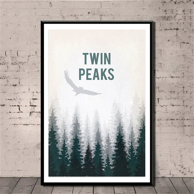 Serie de TV Twin Peaks, póster de anime de película clásica y grabados en lienzo, pintura artística, cuadros de pared para sala de estar, decoración del hogar