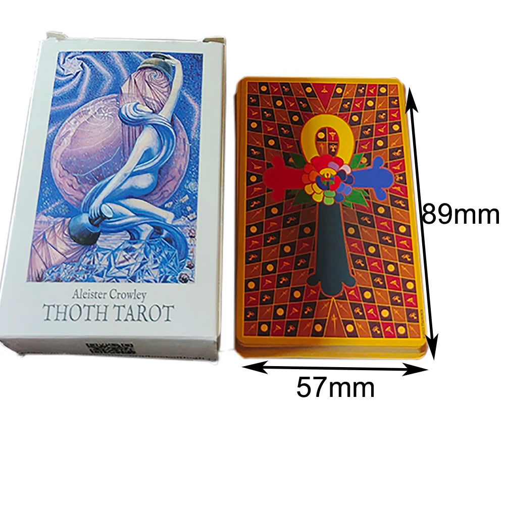 Aleister Crowley Luxe 80 cartas predictivas El Gran Tarot de adivinación THOTH