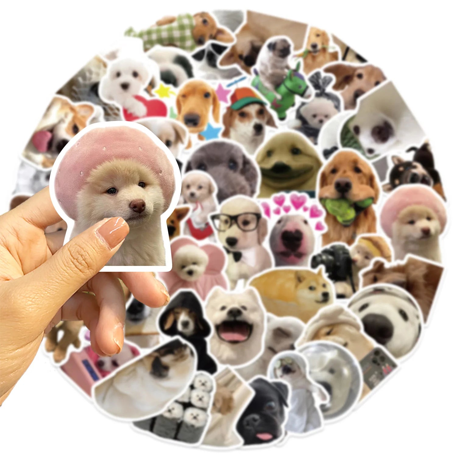 100/200 pegatinas divertidas de gatos Kawaii, animales, perros, para laptop, álbum de recortes, calcomanías decorativas, papelería, pegatinas impermeables de grafiti para niños