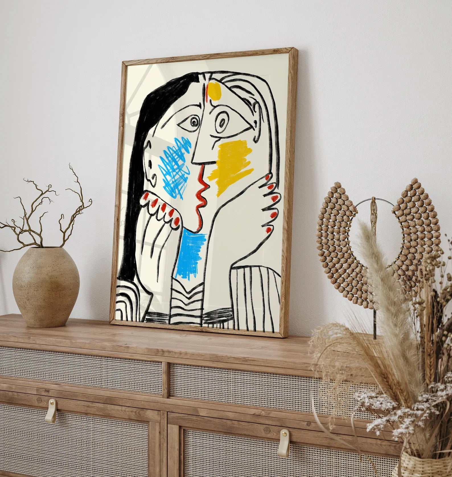 Picasso Exhibition poster, Picasso The Kiss Art Print, Gift Idea for friends, Picasso Exhibition Wall Art Decor, Famous Artist