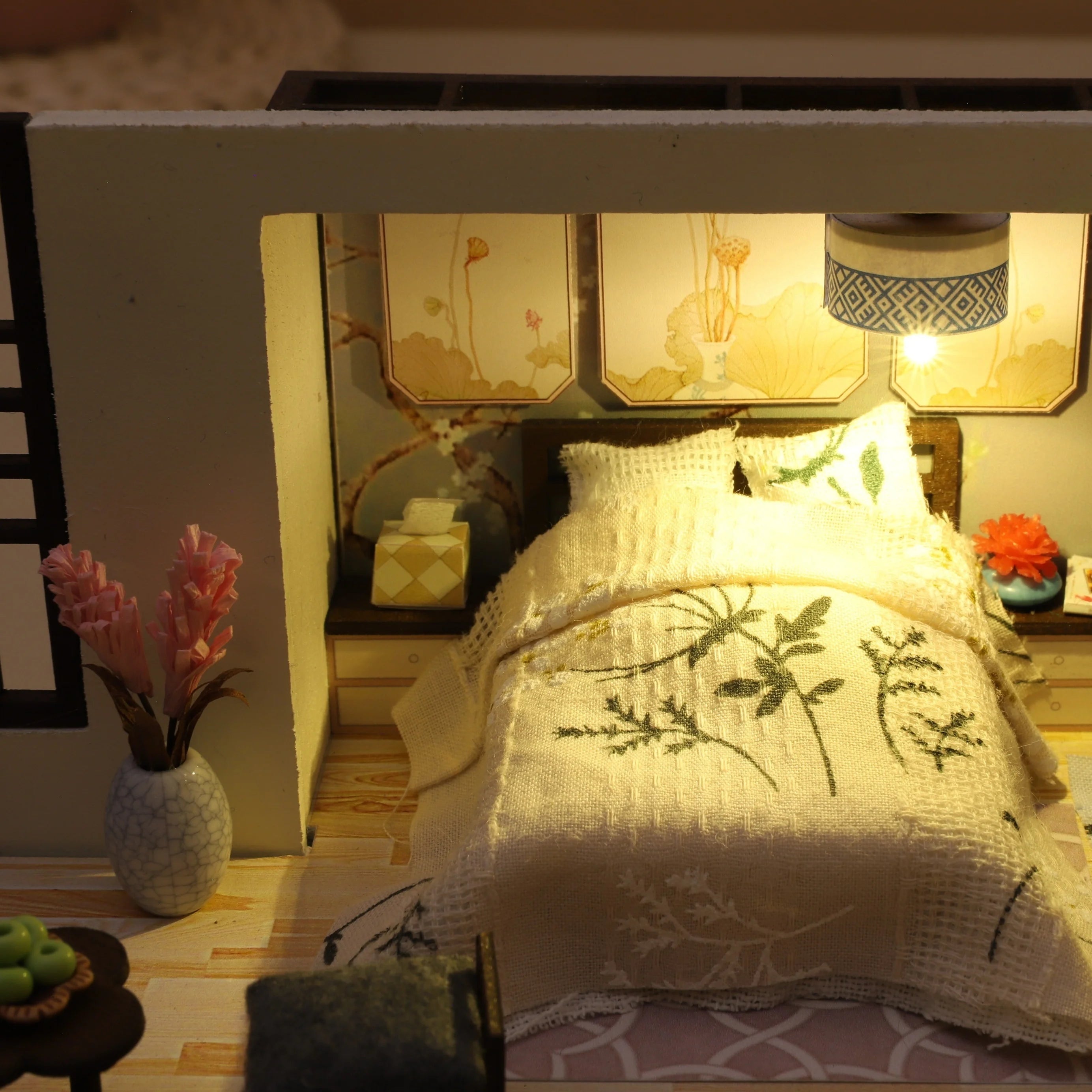 1 unidad, casa de muñecas de madera DIY, kit de modelo de montaje, rompecabezas 3D, regalos de cumpleaños y Navidad para adolescentes y adultos, micro modelo de decoración del hogar