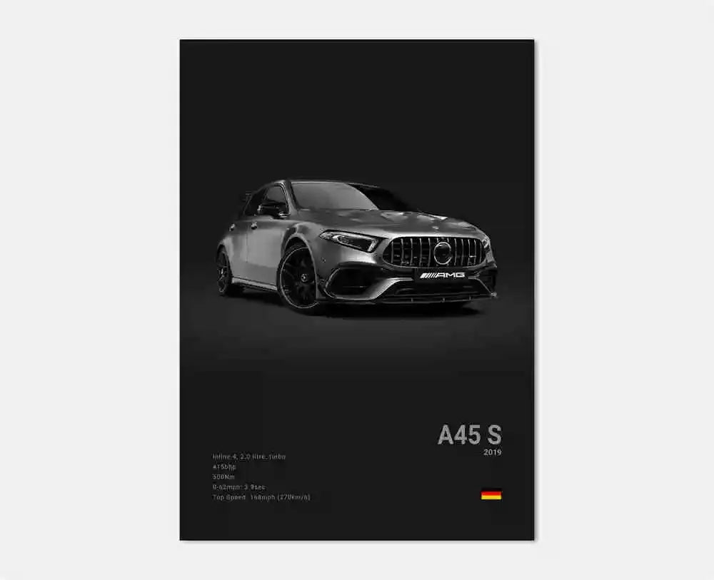 Classic Luxury Black and White Sports Car Wall Art G63 SL Gtr Sedan HD Canvas Painting Poster and Printed Home Living Room Decor