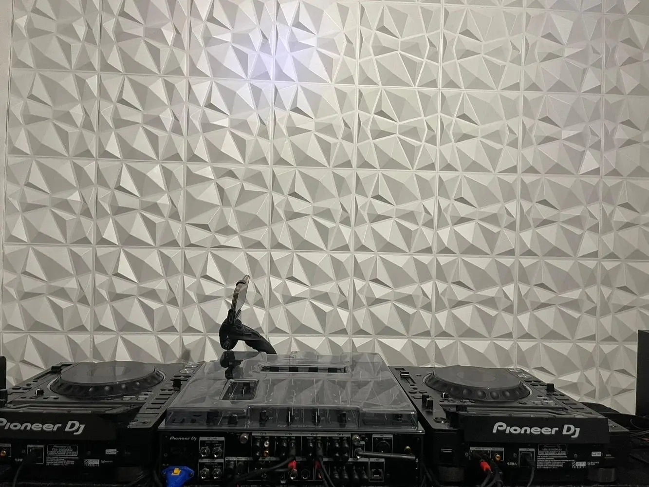 20 Paneles de Pared 3D 30x30cm Decoración de Pared Interior para Sala de Estar Dormitorio Hotel Oficina Mural Azulejo-Panel-Molde Adhesivo de Pared 3D