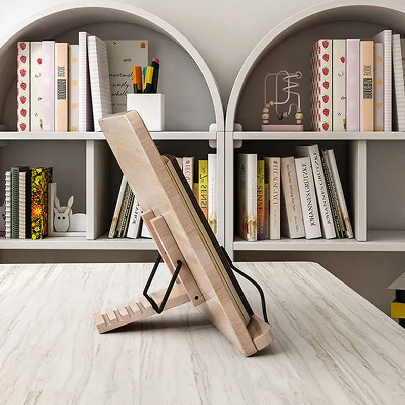 Pupitre de Lecture Réglable Support pour Tablette, Livre de Cuisine, Bureau, Salle d'Étude, Pliable