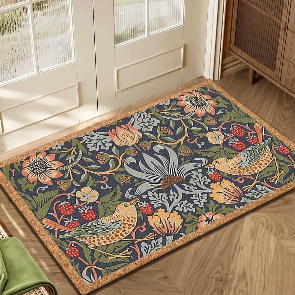 VIKAMA Alfombra vintage Alfombra de jardín premium Alfombrilla de bienvenida Alfombra de exterior para dormitorio Alfombra para sala de estar Decoración del hogar