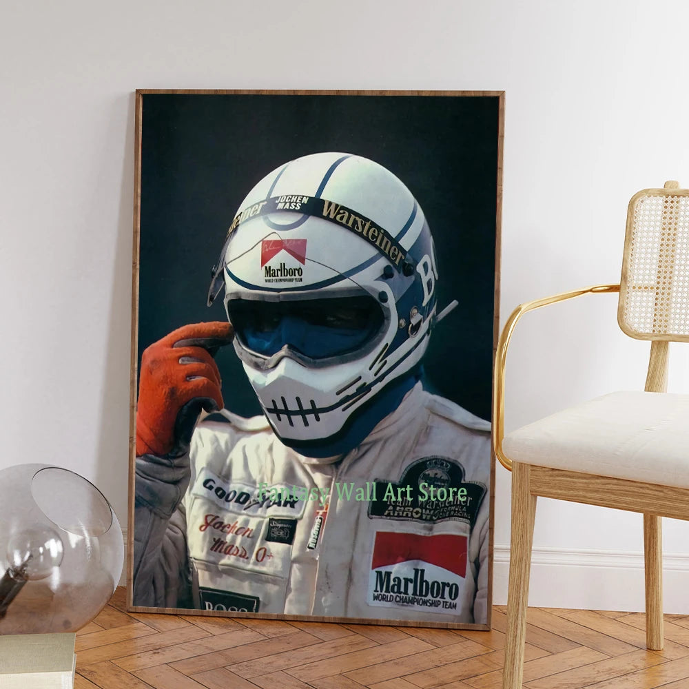 Lienzo decorativo de pintura de moda con estampados rojos, arte de pared de moda rojo, póster estético de moda, decoración de pared de coche de carreras Hypebeast