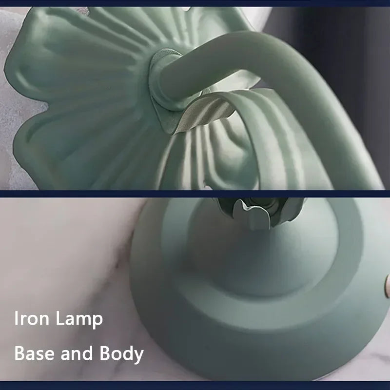 Lámpara de escritorio de flores románticas francesas, luz de mesa de noche con ambiente retro, estilo campestre pastoral crema para dormitorio