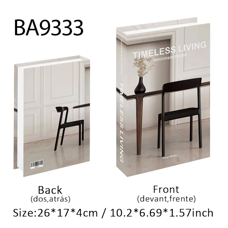 Gothic Interior Decoration Decorative Books Open Luxury Fake Book Storage Box Home Decor Boho Monet Coffee Table Shelf Ornaments