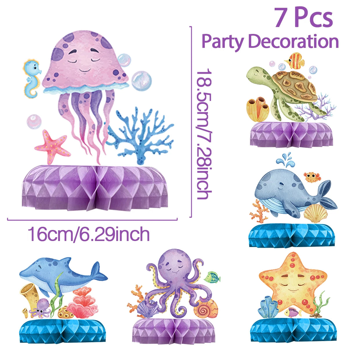 Decoración de fiesta de cumpleaños con temática del océano de verano bajo el mar, fondo para niños y niñas, linda decoración de delfines y estrellas de mar, accesorios para pancartas de eventos.