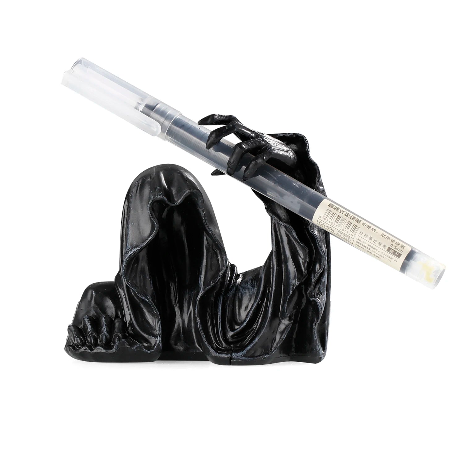 Portalápices de resina con escultura de la Parca, estuche para bolígrafos de tinta, organizador de escritorio, material de oficina y escuela, regalo