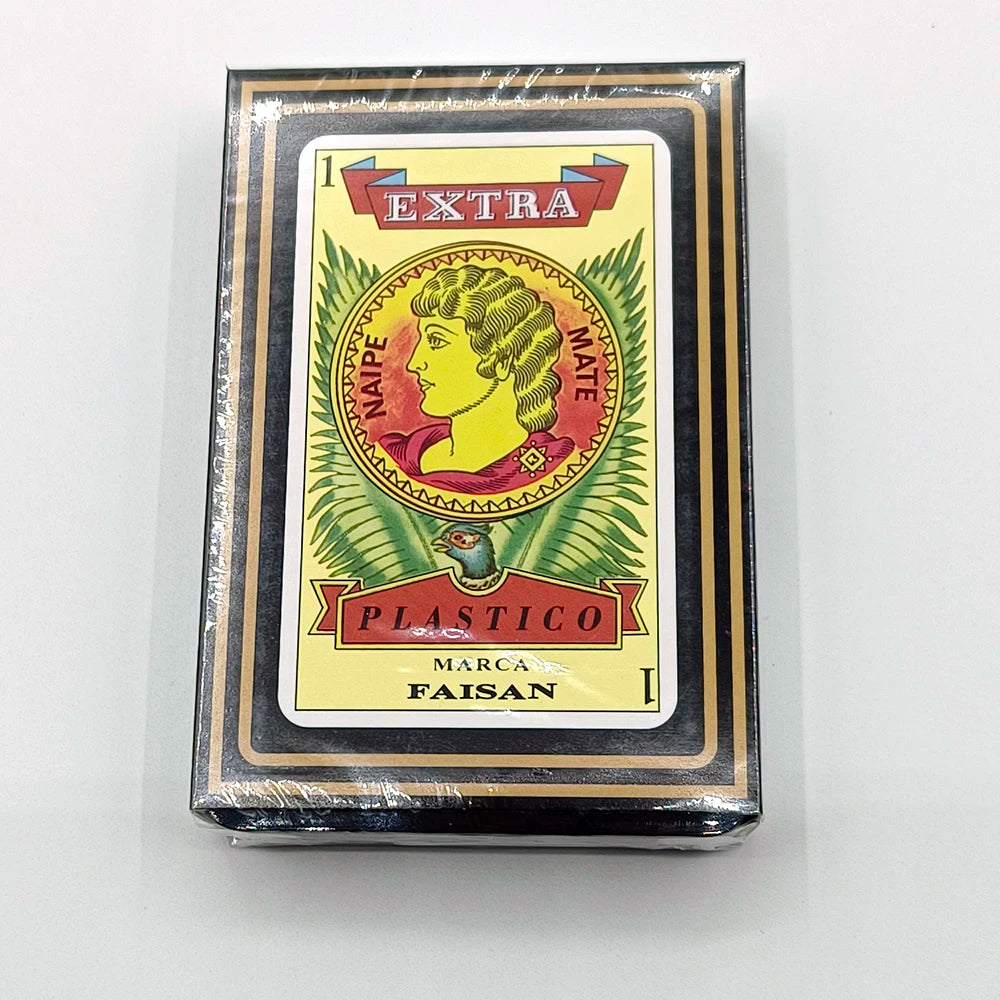 Cartes à jouer de poker en PVC étanche de qualité supérieure 62x95mm, jeu de 40 cartes espagnoles, cartes de jeu pour fête de famille