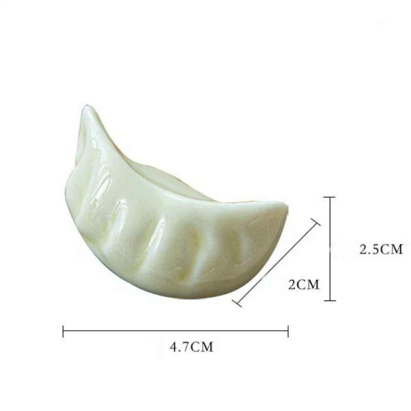 2-3PCS Lindo Soporte de Cerámica con Forma de Bollo para Palillos Estilo Japonés Herramientas de Vajilla de Cocina