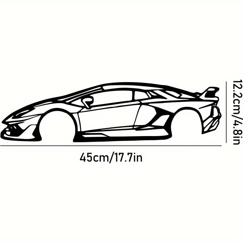 Línea metálica decorativa de borde caliente, diseñada específicamente para entusiastas apasionados del automovilismo que buscan crear exhibiciones murales