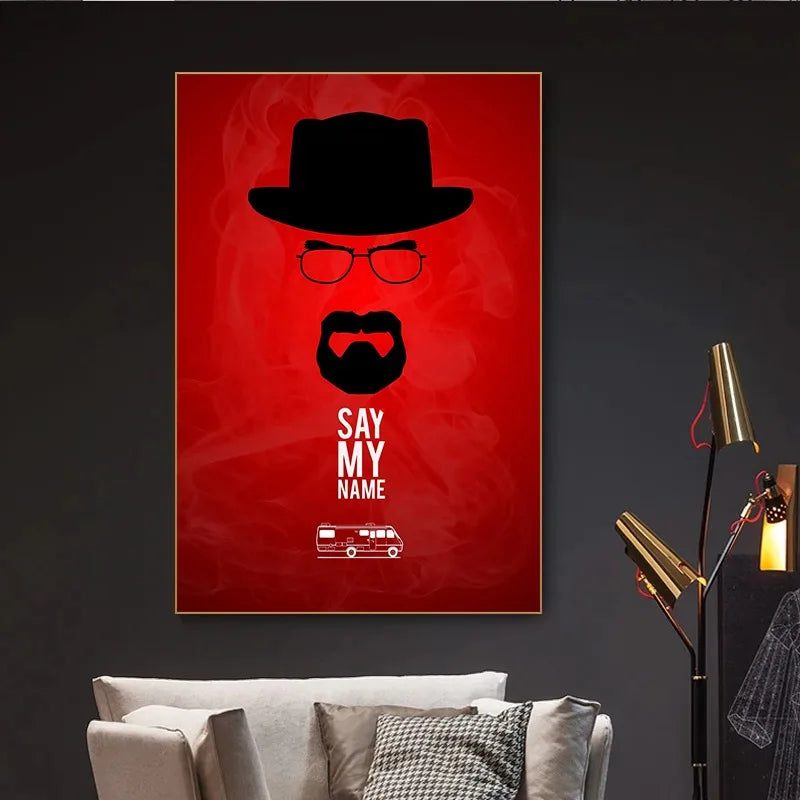 Canvas Poster House/Kingdom/ Lost/Breaking Bad TV Series Movie Poster Classic Modern Film Poster Vintage Wall Art Picture Decor