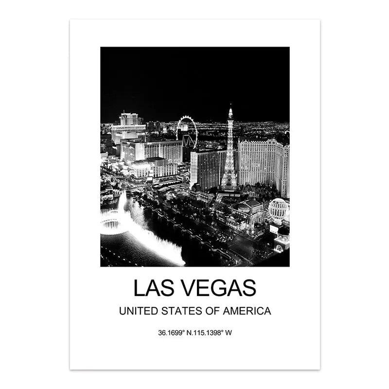 City Poster New York London Paris Wall Art for Livingroom Decoration Picture on The Wall Sheets for Paintings Canvas Home Decor