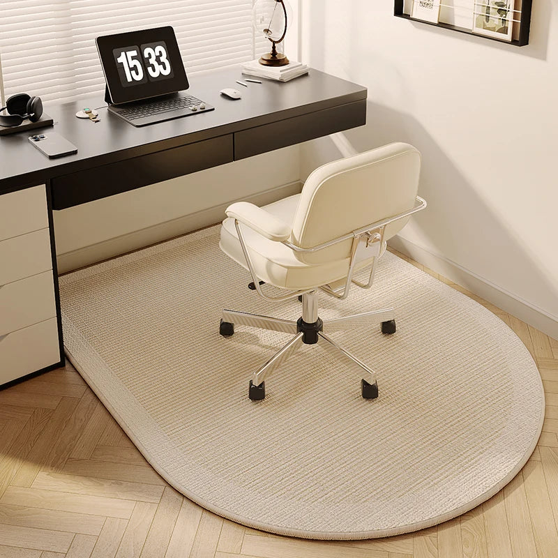 Alfombrilla de estudio VIKAMA para suelo, para silla giratoria de escritorio de ordenador, alfombra de mesa de tocador para mesita de noche de dormitorio, decoración del hogar