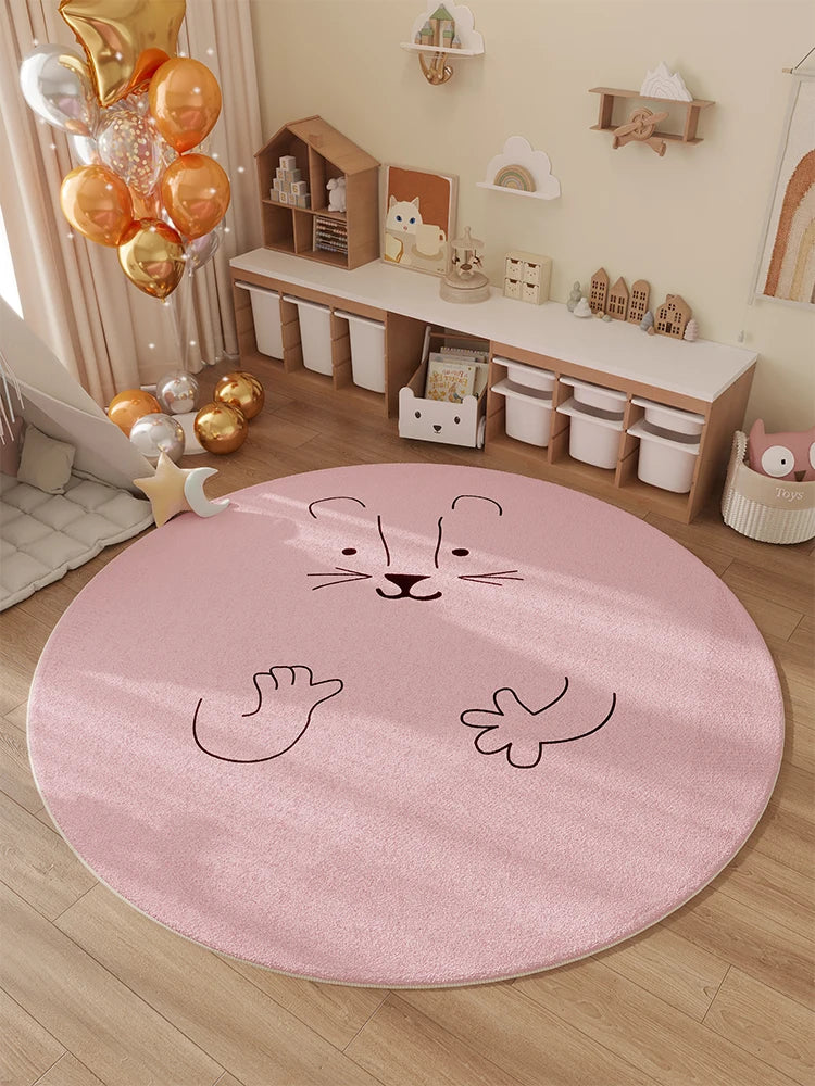 VIKAMA Alfombra de Invierno para Habitación de Niños, Alfombra de Noche para Dormitorio, Cojín Impermeable para Silla Giratoria, Decoración del Hogar
