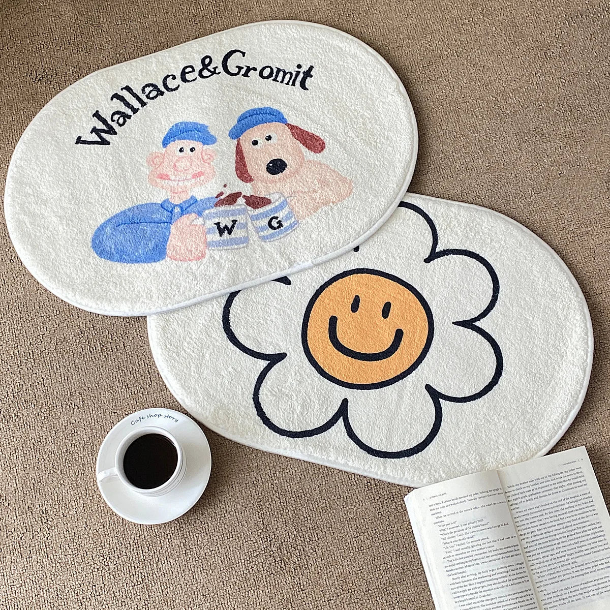 Alfombra de Cachemira Sintética Floral VIKAMA, Felpudo de Entrada para Sala de Estar, Decoración de Dormitorio, Alfombra de Piso para Baño del Hogar