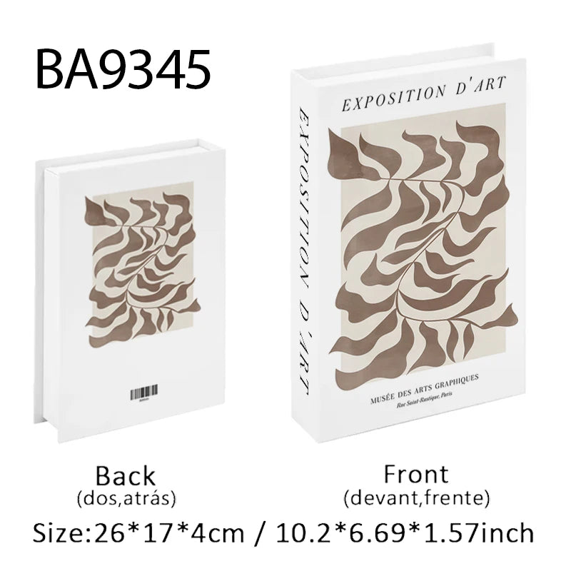Abstract Van Gogh Luxury Fake Book Home Decor Boho Bauhaus Decorative Books Storage Box Coffee Table Bedroom Interior Decoration