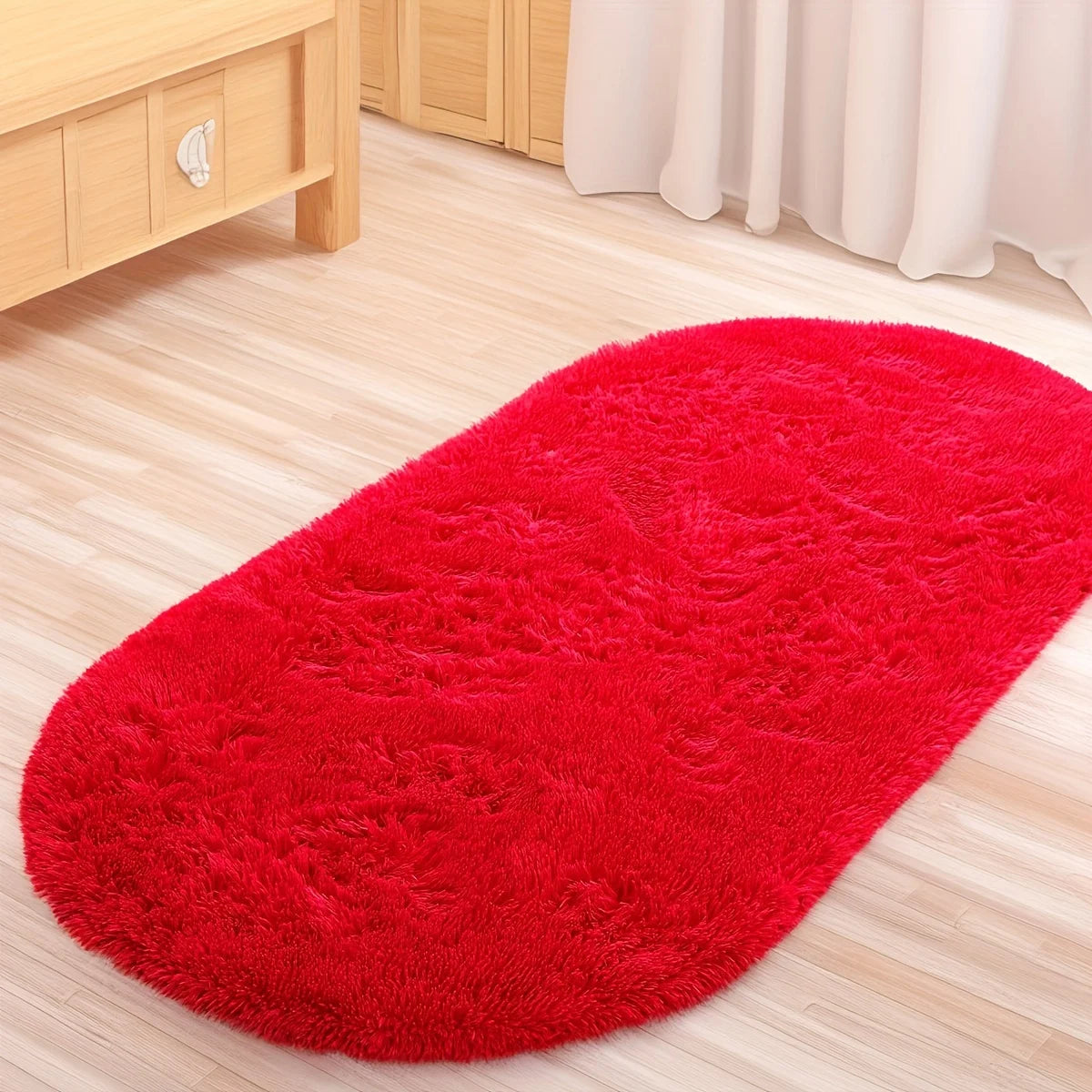 VIKAMA Alfombra de Seda Gris Densa Alfombra Cálida de Invierno para Dormitorio Alfombras de Cabecera Sala de Estar Sofá Alfombra Larga de Pelo Suave Tapete para el Hogar