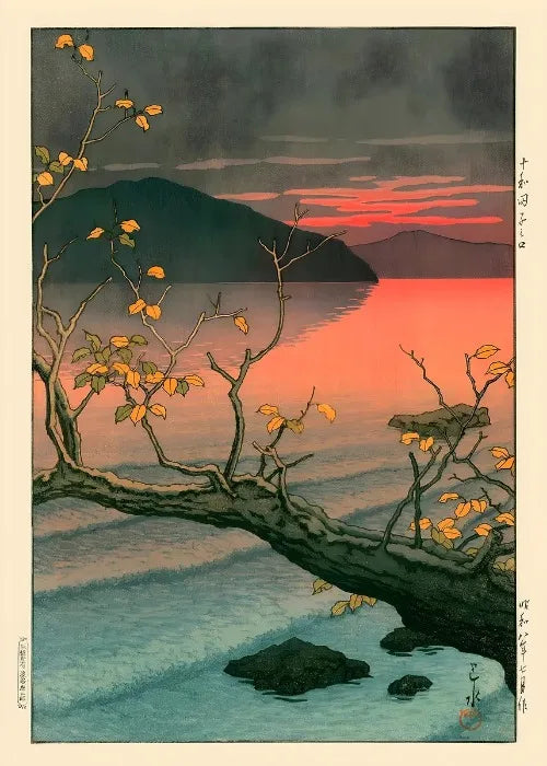 Ukiyo E Carteles Japoneses Vintage Antiguo Paisaje Japonés Bellas Artes Decoración Galería Ukiyo Impresiones Estéticas Pintura en Lienzo
