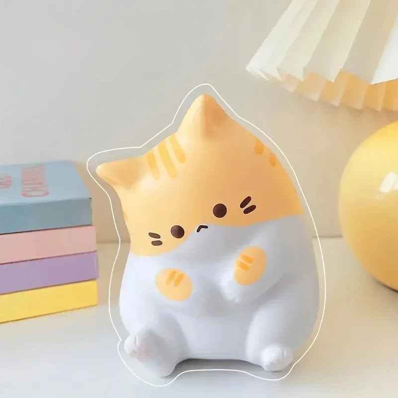 1 ud. adorables juguetes antiestrés de dibujos animados de gato para niños y adultos, bolas blandas de PU de rebote lento, juguetes Pop Fidget, regalos de Halloween y Navidad