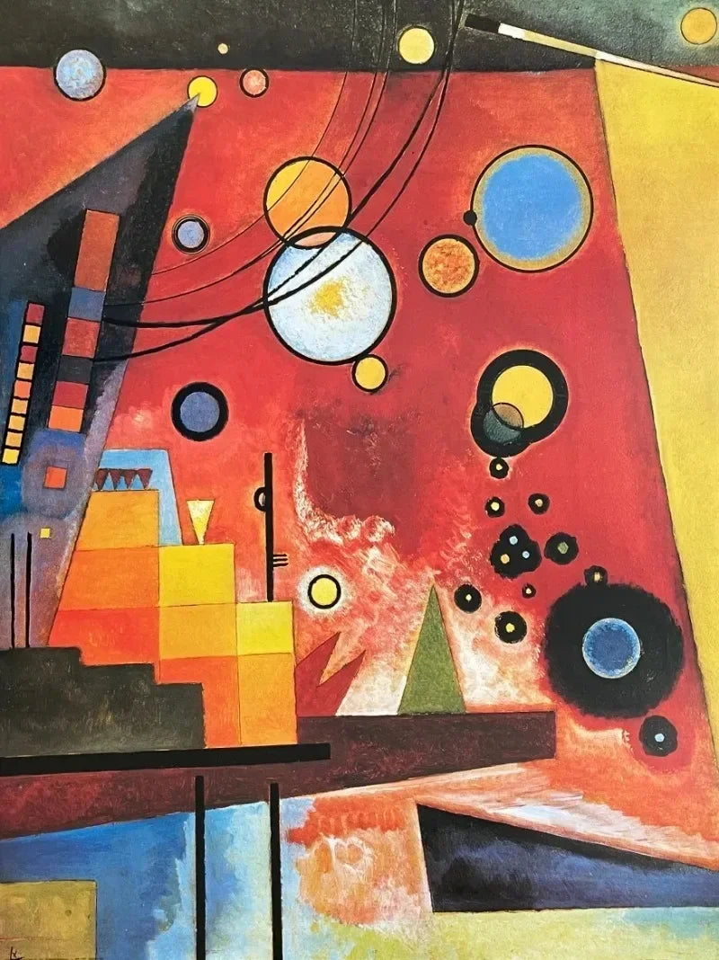 Wassily Kandinsky Descomposición Geométrica Equilibrio Póster Retro Pinturas sobre Lienzo Cuadros de Pared Decoración para el Hogar Museo