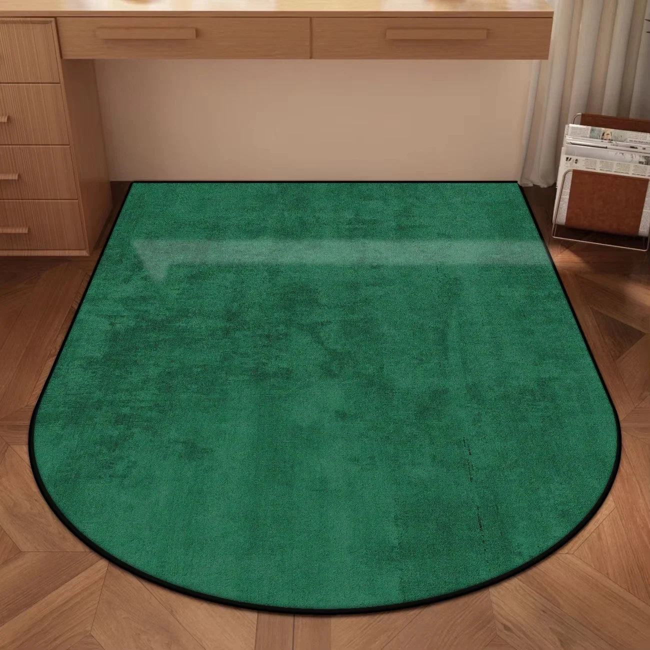 VIKAMA Alfombrilla Lisa en Arco para Alfombra, Escritorio de Estudio y Silla, Alfombrilla de Protección para Silla Giratoria de Oficina, Estudio, Decoración del Hogar