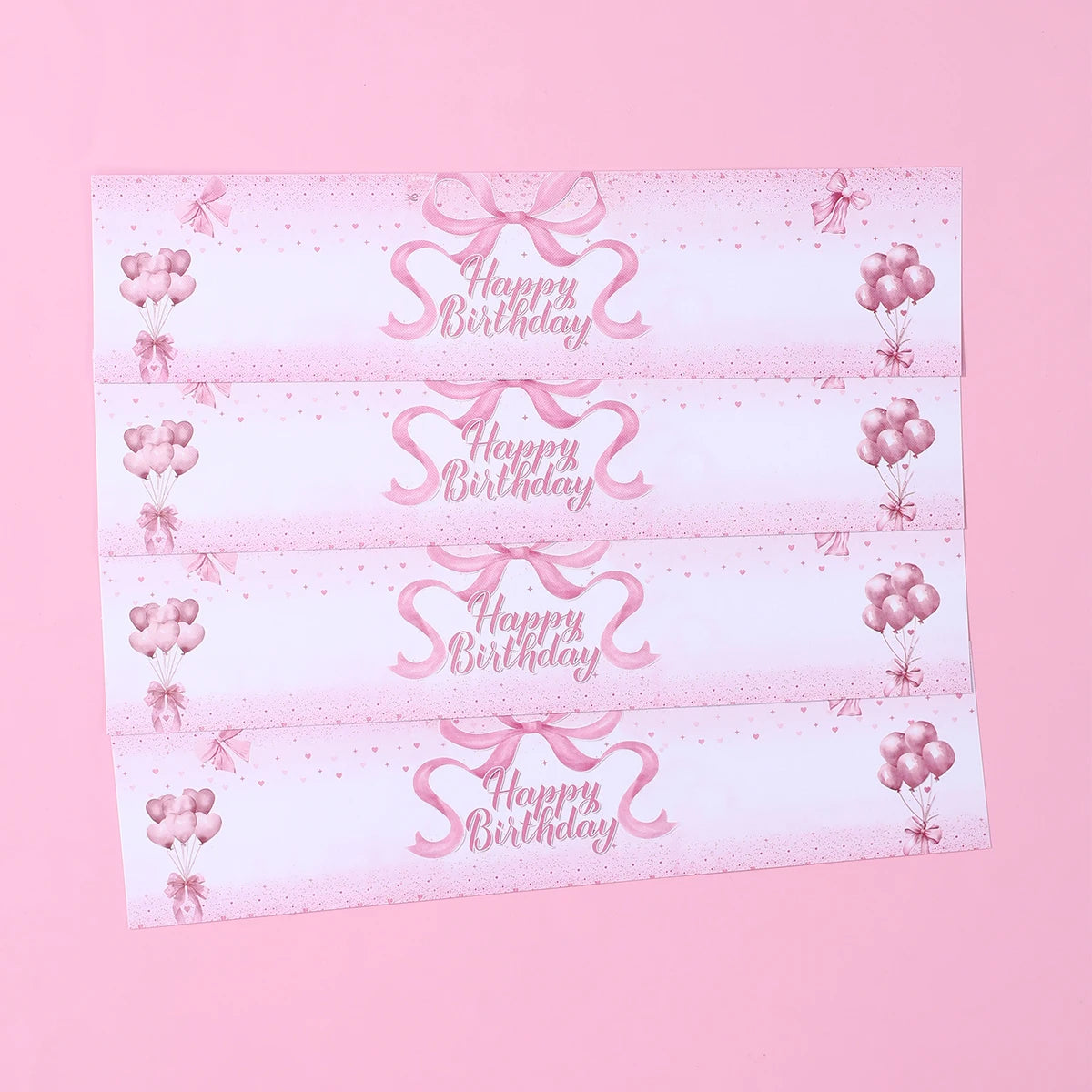 Pegatinas de botellas con lazo rosa, decoración de fiesta de 1er cumpleaños, para niñas, bodas, fiestas de cumpleaños, suministros, recuerdos, decoración de baby shower