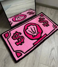 Alfombrilla de baño VIKAMA de imitación cachemir con diseño de dólar, antideslizante, plegable, para dormitorio, decoración del hogar