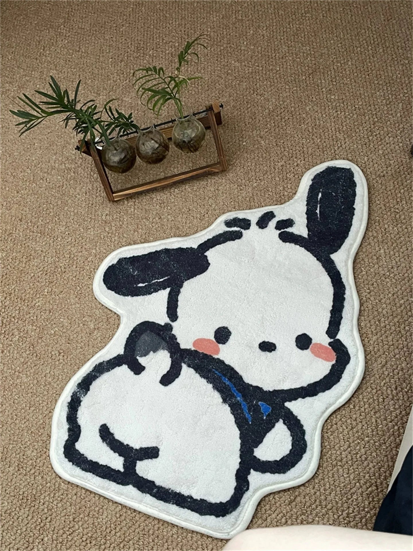 Alfombra de Cachemira Sintética Floral VIKAMA, Felpudo de Entrada para Sala de Estar, Decoración de Dormitorio, Alfombra de Piso para Baño del Hogar