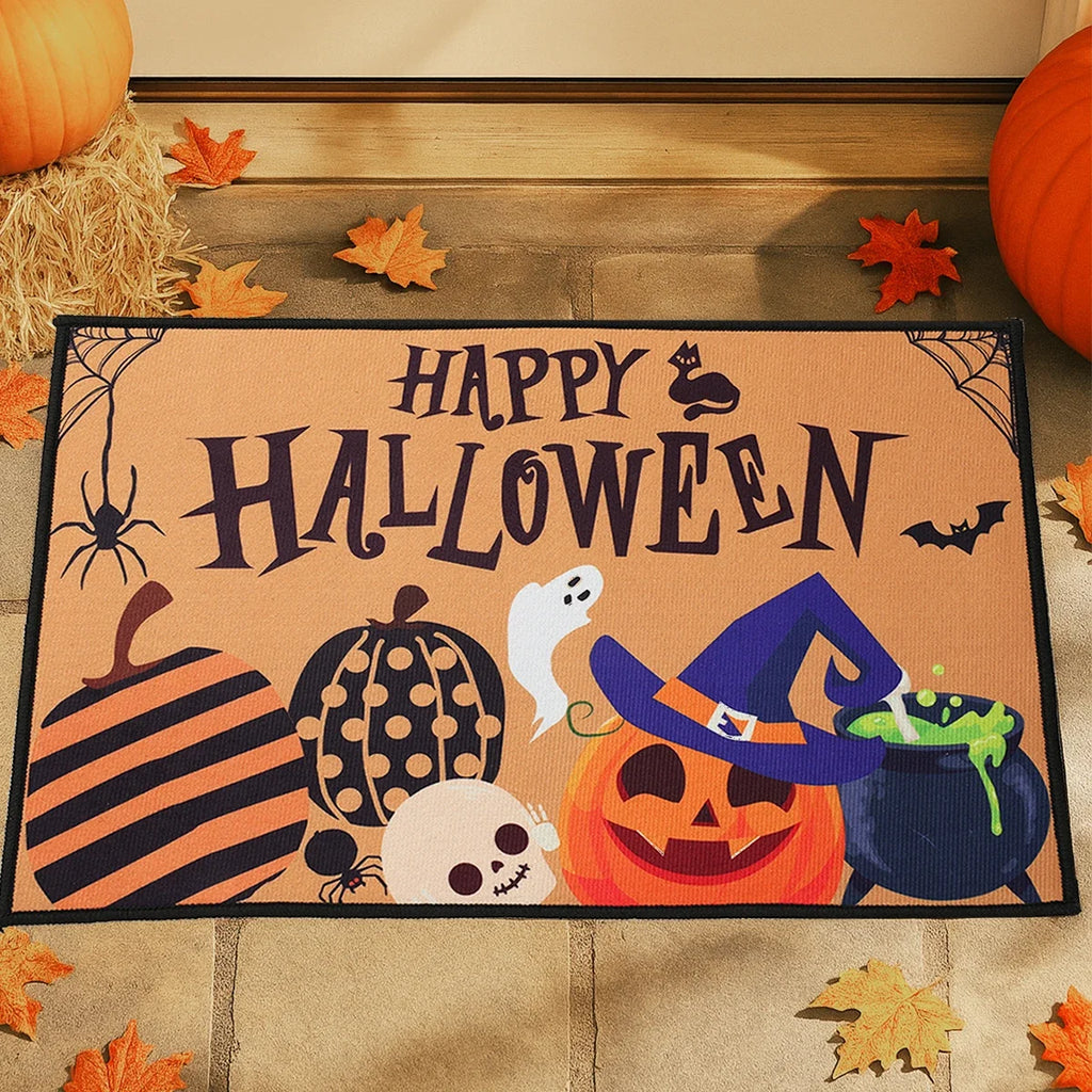 VIKAMA Halloween Doormat Durable And Easy To Clean Halloween Home Decor, Suitable For Bedrooms, Kitchens, Entrances, Etc.