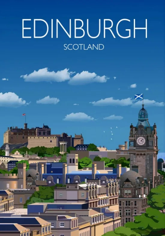 Escocia Tierras Altas St Andrews Edimburgo Glencoe Póster de Viaje Escocia Paisaje Estético Decoración de Pared Impresiones en Lienzo Regalo de Viaje