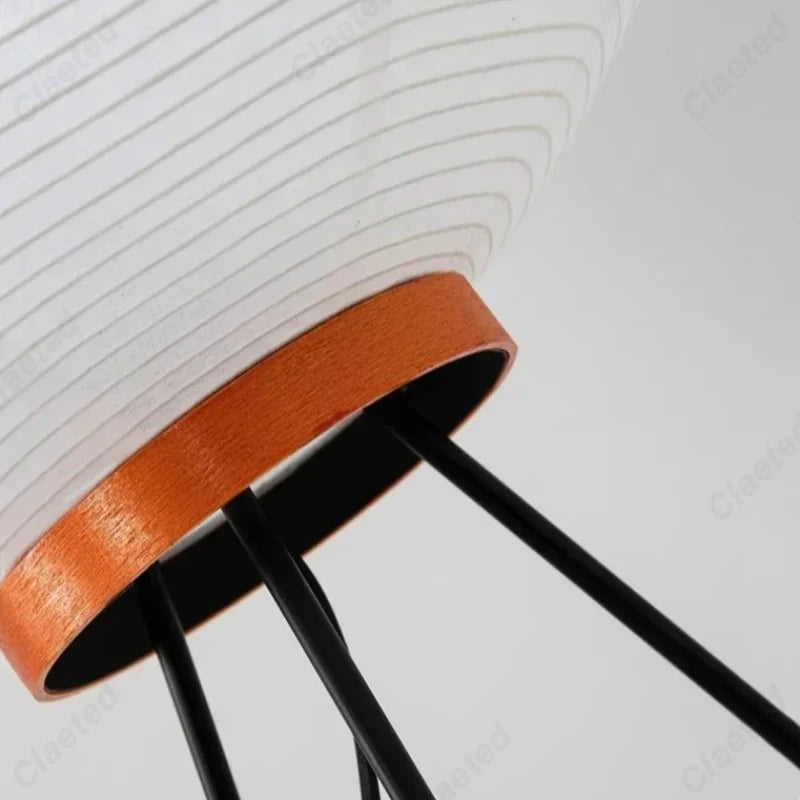 Lampadaire décoratif en papier de riz LED E27, pour une ambiance créative dans le salon, la chambre et la salle à manger
