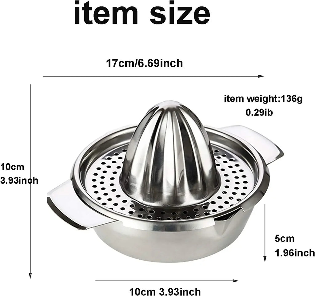 Exprimidor Manual de Limón de Acero Inoxidable para Naranja, Exprimidor de Cítricos, Escariadores, Exprimidor de Frutas y Verduras, Taza, Utensilio de Cocina