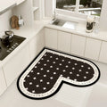 Alfombra decorativa de moda sencilla de diatomita VIKAMA para el hogar, para cocina, baño, entrada, lavable y resistente a la suciedad