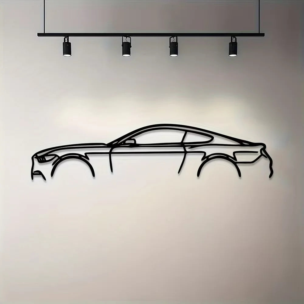Línea metálica decorativa de borde caliente, diseñada específicamente para entusiastas apasionados del automovilismo que buscan crear exhibiciones murales