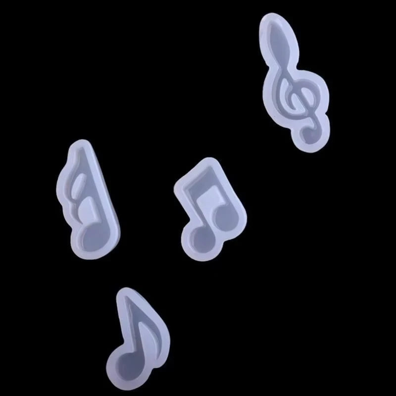 1 molde de silicona con notas musicales, símbolo de música, para fondant, chocolate, azúcar, molde para decorar pasteles, herramientas para hornear