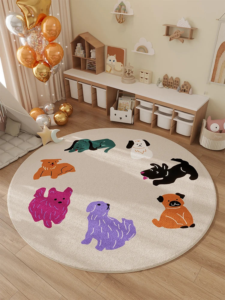 VIKAMA Alfombra de Invierno para Habitación de Niños, Alfombra de Noche para Dormitorio, Cojín Impermeable para Silla Giratoria, Decoración del Hogar